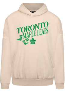 Levelwear Toronto Maple Leafs Mens Tan Contact Boots St Patrick's Day Long Sleeve Hoodie