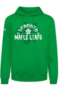 Levelwear Toronto Maple Leafs Mens Kelly Green Podium Shamrock St Patrick's Day Long Sleeve Hoodie