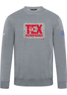 Levelwear Texas Rangers Mens Grey Zane Cactus League Box Long Sleeve Crew Sweatshirt