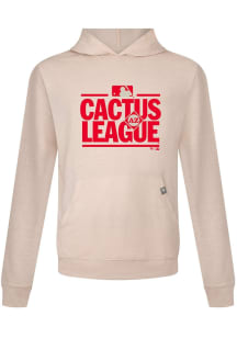 Levelwear Texas Rangers Mens Tan Relay Cactus League Full Front Long Sleeve Hoodie