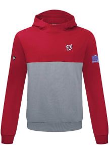 Levelwear Washington Nationals Mens Red Bracket Grapefruit League Long Sleeve Hoodie