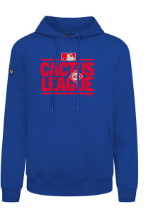 Levelwear Texas Rangers Mens Blue Podium Cactus League Full Front Long Sleeve Hoodie