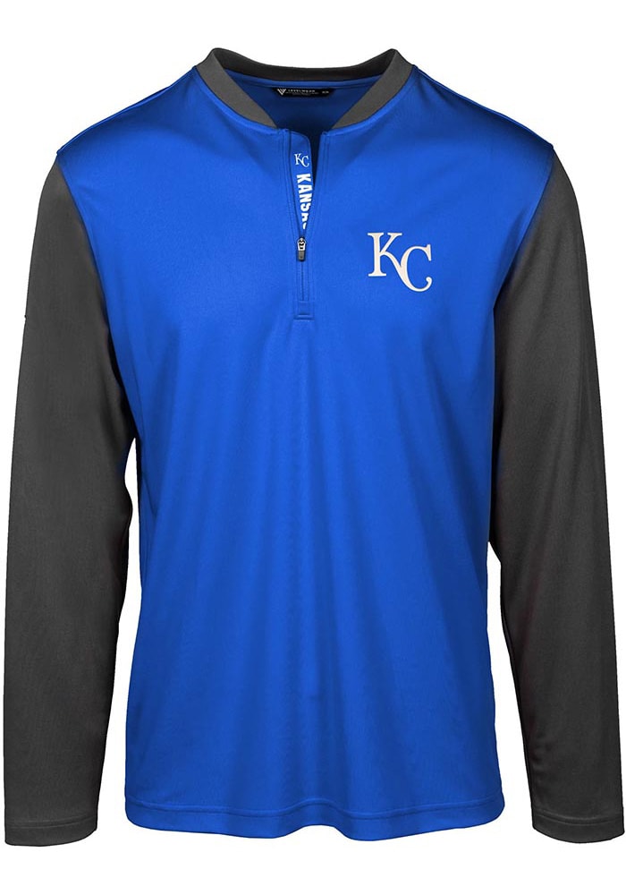 Levelwear Kansas City Royals Blue Zane Long Sleeve Crew Sweatshirt, Blue, 80% Cotton / 20% POLYESTER, Size L, Rally House