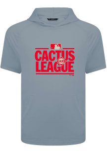 Levelwear Texas Rangers Grey Phase Cactus League Full Front Short Sleeve Hoods