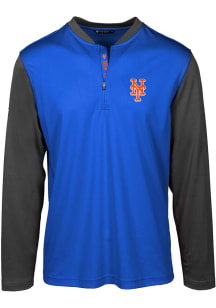 Levelwear New York Mets Mens Blue Spector Long Sleeve 1/4 Zip Pullover