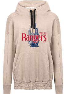 Levelwear Texas Rangers Womens Tan Waterfall Cactus League Hooded Sweatshirt