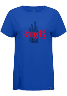 Levelwear Texas Rangers Womens Blue Influx Cactus League Short Sleeve T-Shirt