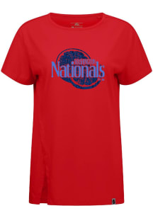 Levelwear Washington Nationals Womens Red Influx Grapefruit League Short Sleeve T-Shirt