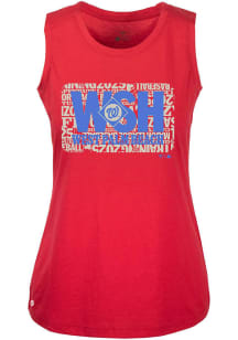 Levelwear Washington Nationals Womens Red Macy Grapefruit League Box Tank Top