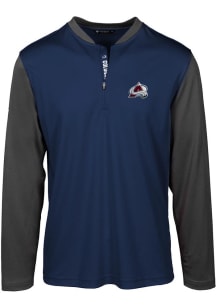 Levelwear Colorado Avalanche Mens Navy Blue Spector Long Sleeve 1/4 Zip Pullover