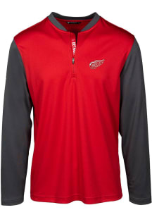 Levelwear Detroit Red Wings Mens Red Spector Long Sleeve 1/4 Zip Pullover
