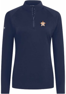 Levelwear Houston Astros Womens Navy Blue Flex Insignia Qtr Zip Pullover