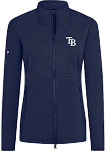 Levelwear Tampa Bay Rays Womens Navy Blue Driven Insignia Long Sleeve Full Zip Jacket