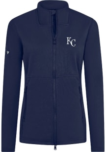 Levelwear Kansas City Royals Womens Navy Blue Driven Insignia Long Sleeve Full Zip Jacket