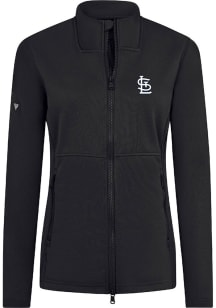 Levelwear St Louis Cardinals Womens Black Driven Insignia Long Sleeve Full Zip Jacket
