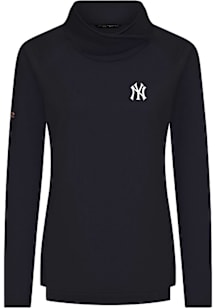 Levelwear New York Yankees Womens Black Advance Insignia Crew Sweatshirt