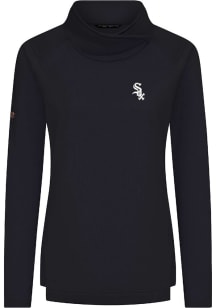 Levelwear Chicago White Sox Womens Black Advance Insignia Crew Sweatshirt