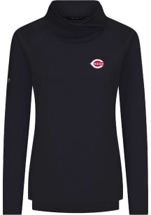 Levelwear Cincinnati Reds Womens Black Advance Insignia Crew Sweatshirt