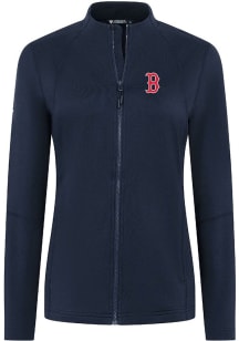 Levelwear Boston Red Sox Womens Navy Blue Mesa Insignia Long Sleeve Full Zip Jacket