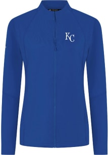 Levelwear Kansas City Royals Womens Blue Mesa Insignia Long Sleeve Full Zip Jacket