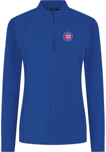 Levelwear Chicago Cubs Womens Blue Mesa Insignia Long Sleeve Full Zip Jacket