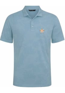 Levelwear Houston Astros Mens Light Blue Onyx Insignia Short Sleeve Polo