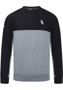 Levelwear Chicago White Sox Mens Black Legacy Insignia Long Sleeve Crew Sweatshirt