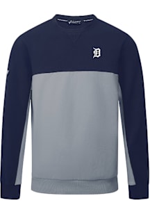 Levelwear Detroit Tigers Mens Navy Blue Legacy Insignia Long Sleeve Crew Sweatshirt