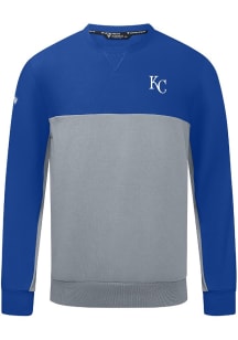 Levelwear Kansas City Royals Mens Blue Legacy Insignia Long Sleeve Crew Sweatshirt