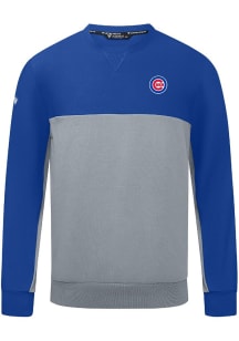 Levelwear Chicago Cubs Mens Blue Legacy Insignia Long Sleeve Crew Sweatshirt
