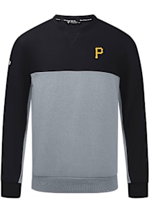 Levelwear Pittsburgh Pirates Mens Black Legacy Insignia Long Sleeve Crew Sweatshirt