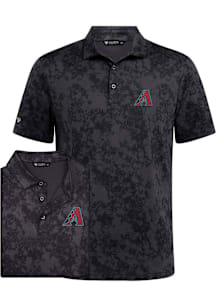 Levelwear Arizona Diamondbacks Mens Black Whisper Insignia Short Sleeve Polo