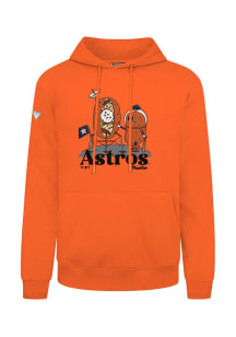 Levelwear Houston Astros Mens Orange Podium Ball Park Food Long Sleeve Hoodie
