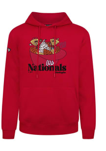 Levelwear Washington Nationals Mens Red Podium Ball Park Food Long Sleeve Hoodie