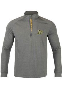 Levelwear Oakland Athletics Mens Charcoal Calibre Long Sleeve 1/4 Zip Pullover