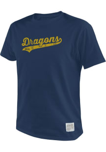 Drexel Dragons Navy Blue Original Retro Brand Vintage Short Sleeve Fashion T Shirt
