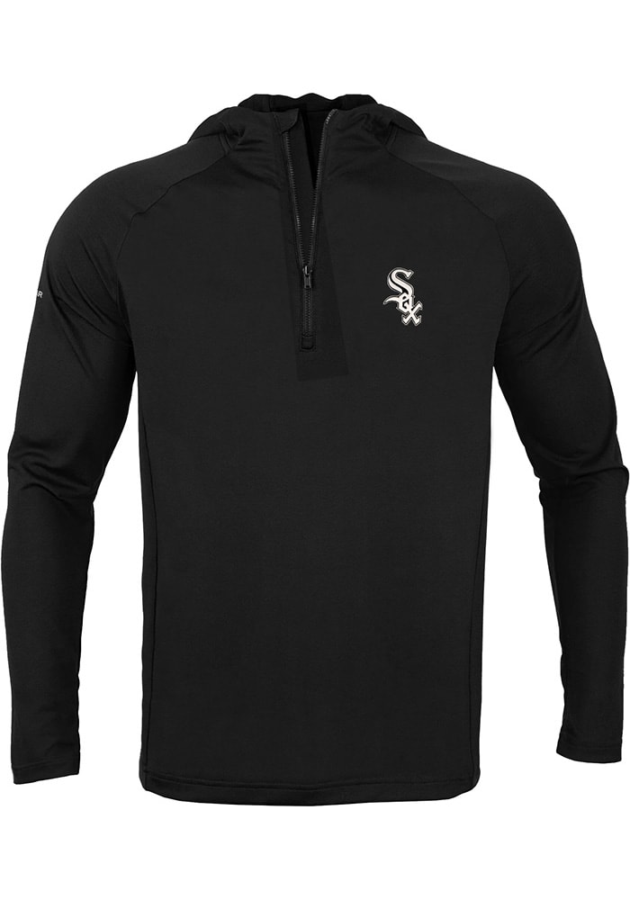 Levelwear Chicago White Sox Black Zane Long Sleeve Crew Sweatshirt, Black, 80% Cotton / 20% POLYESTER, Size L, Rally House