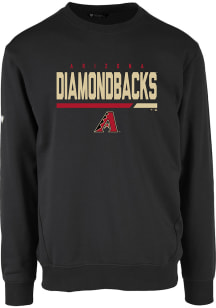 Levelwear Arizona Diamondbacks Mens Black Zane Long Sleeve Crew Sweatshirt