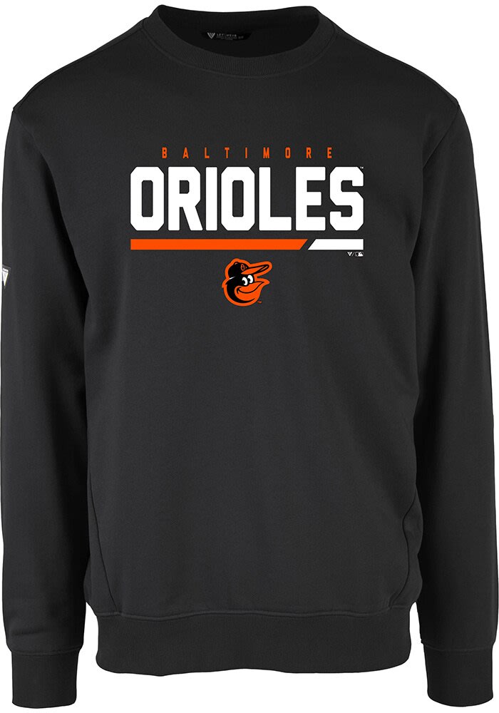 80'S Fruit of the Loom Baltimore Orioles Print Sweatshirt, Men's Size L (approx.), Vintage cotton black type Vintage Second Hand