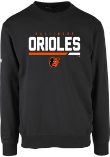 Levelwear Baltimore Orioles Mens Black Zane Long Sleeve Crew Sweatshirt