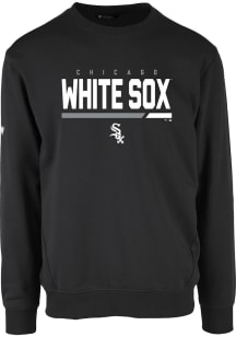 Levelwear Chicago White Sox Mens Black Zane Long Sleeve Crew Sweatshirt