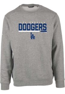 Levelwear Los Angeles Dodgers Mens Grey Zane Long Sleeve Crew Sweatshirt