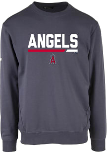 Levelwear Los Angeles Angels Mens Navy Blue Zane Long Sleeve Crew Sweatshirt