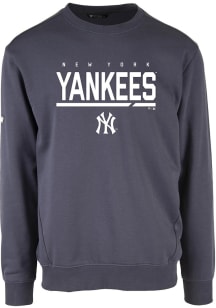 Levelwear New York Yankees Mens Navy Blue Zane Long Sleeve Crew Sweatshirt