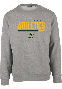 Levelwear Oakland Athletics Mens Grey Zane Long Sleeve Crew Sweatshirt