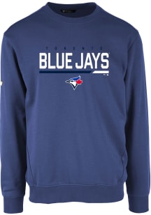 Levelwear Toronto Blue Jays Mens Blue Zane Long Sleeve Crew Sweatshirt