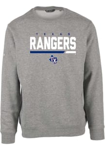Levelwear Texas Rangers Mens Grey Zane Long Sleeve Crew Sweatshirt