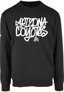Levelwear Arizona Coyotes Mens Black Zane Long Sleeve Crew Sweatshirt