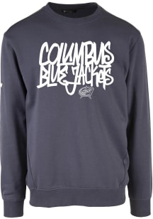 Levelwear Columbus Blue Jackets Mens Navy Blue Zane Long Sleeve Crew Sweatshirt