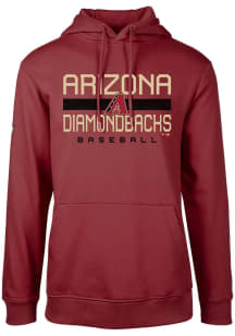 Levelwear Arizona Diamondbacks Mens Red Podium Long Sleeve Hoodie